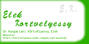 elek kortvelyessy business card